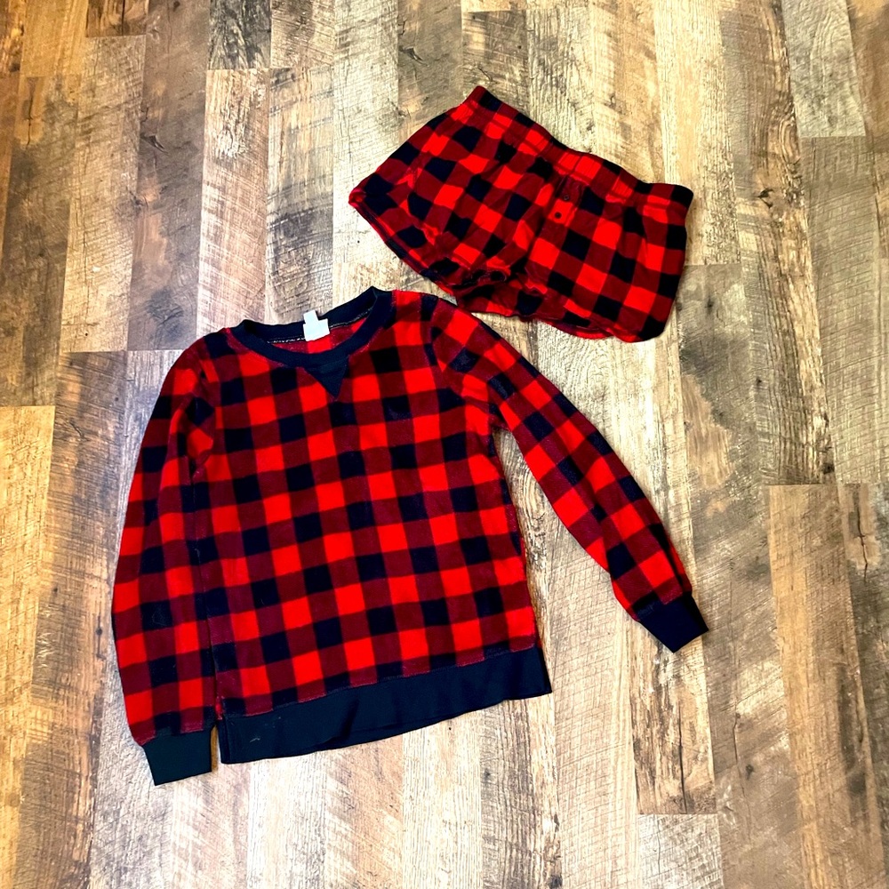 Plaid pajama set